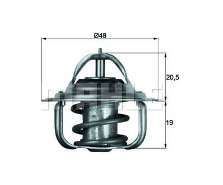 MAHLE TX583D Termostat (83c) Focus 98/-> Focus Ii / Iii 03/-> Fiesta 01/-> Fusion 01>12 1.25/1.4/1.6 16v  Mondeo Iv 1.6 Ti Vct 07>14 Mazda Ii-Volvo C30 06>12 S40 Ii - V50 05>12 1.6 16v 02->